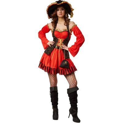 TecTake GmbH Female Pirate Costume - Sexy Seafarer Bride TecTake GmbH Female Pirate Costume - Sexy Seafarer Bride