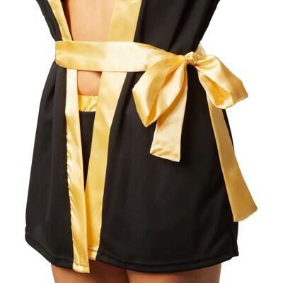 TecTake GmbH Boxer Costume - Black/Gold - Sporty, Elegant, Comfortable TecTake GmbH Boxer Costume - Black/Gold - Sporty, Elegant, Comfortable