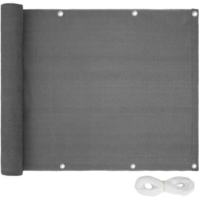 TecTake 402882 strand windscherm - Privacy balkonbescherming, grijs TecTake 402882 strand windscherm - Privacy balkonbescherming, grijs