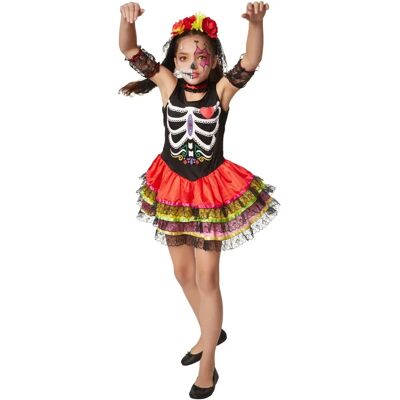 TecTake GmbH Girl Costume Spooky Mexican - 158 - Costumes TecTake GmbH Girl Costume Spooky Mexican - 158 - Costumes