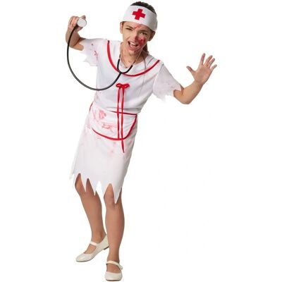 TecTake GmbH Girl Costume Zombie Nurse - 140 - Halloween Costume TecTake GmbH Girl Costume Zombie Nurse - 140 - Halloween Costume