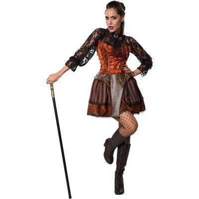 Steampunk Gräfin vrouwenkostuum - M Steampunk Gräfin vrouwenkostuum - M