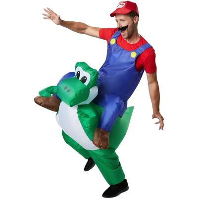 TecTake GmbH Italian plumber costume - red/green - Costumed Fun TecTake GmbH Italian plumber costume - red/green - Costumed Fun