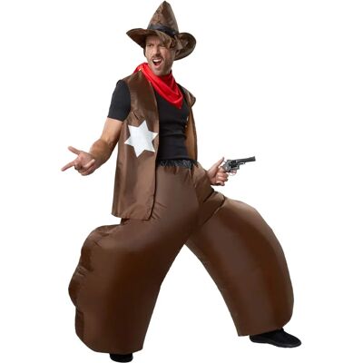 Tectake Inflatable Cowboy - Black/Brown - Costume Tectake Inflatable Cowboy - Black/Brown - Costume