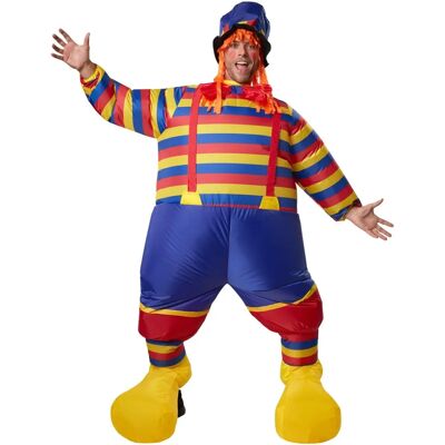 Dressforfun Clown Inflatable Costume - Colorful Mesh Suit Dressforfun Clown Inflatable Costume - Colorful Mesh Suit