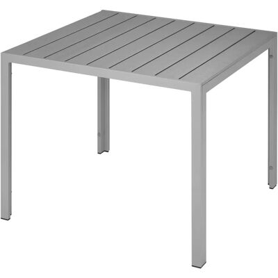 Tectake Moderner Aluminium-Gartentisch - Höhenverstellbar - Quadrat - 90x90cm Tectake Moderner Aluminium-Gartentisch - Höhenverstellbar - Quadrat - 90x90cm