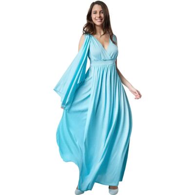 Tectake Blue Goddess Costume - Ancient Style Elegant Dress Tectake Blue Goddess Costume - Ancient Style Elegant Dress