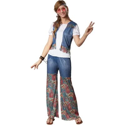 TecTake GmbH Groovy Flower Girl Blue - Costumes TecTake GmbH Groovy Flower Girl Blue - Costumes