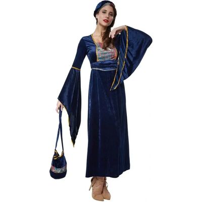 TecTake GmbH Women's Medieval Costume Elegant Blue Velvet Dress - Costumes TecTake GmbH Women's Medieval Costume Elegant Blue Velvet Dress - Costumes
