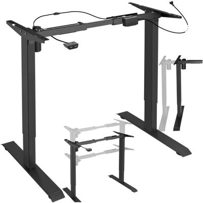 Structure de Bureau Électrique Réglable en Hauteur - Noir - Tectake - Publicité Structure de Bureau Électrique Réglable en Hauteur - Noir - Tectake - Publicité