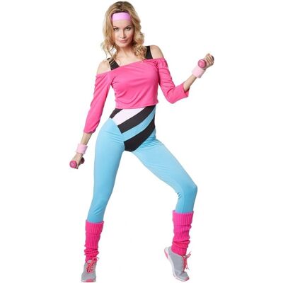 TecTake GmbH Aerobic-Star Costume - Bunt, XXL TecTake GmbH Aerobic-Star Costume - Bunt, XXL