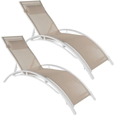 tectake Set Sun Lounge 5 Stufen - 403065 tectake Set Sun Lounge 5 Stufen - 403065
