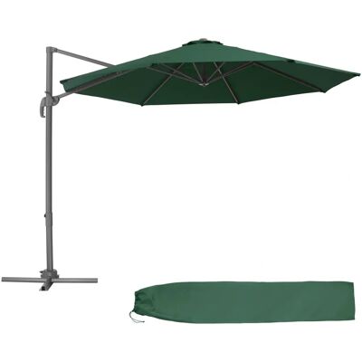 Tectake Groene Patio Parasol - Verstelbaar 300cm Tectake Groene Patio Parasol - Verstelbaar 300cm