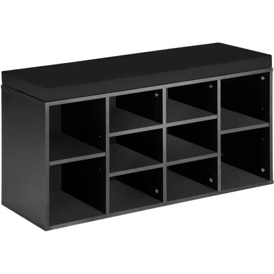 TecTake Shoe Organizer - Black - Stores 10 pairs of shoes TecTake Shoe Organizer - Black - Stores 10 pairs of shoes