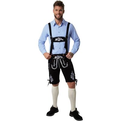 TecTake Lederhose Frankenwald Schwarz L TecTake Lederhose Frankenwald Schwarz L