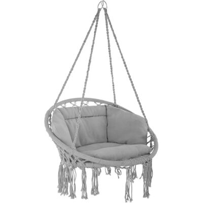 TecTake 403204 Gartensessel - Polyester, Stahlgrau TecTake 403204 Gartensessel - Polyester, Stahlgrau