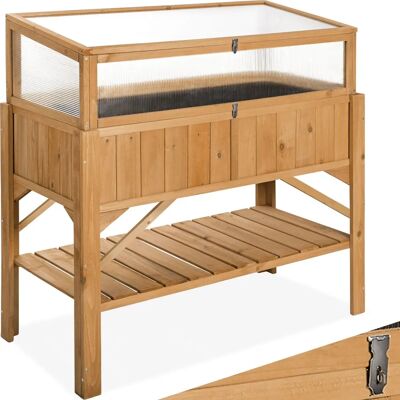 TecTake Braune Hochbeet - Ergonomisch & Wetterfest TecTake Braune Hochbeet - Ergonomisch & Wetterfest