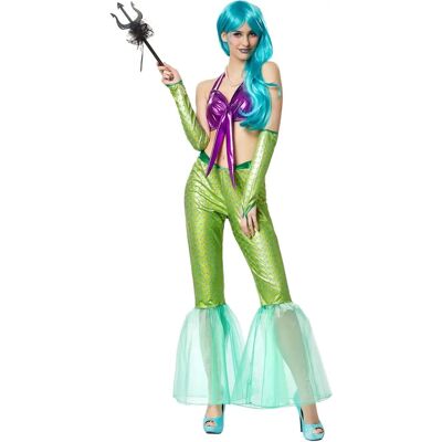 TecTake GmbH Mermaid Costume - Green, Bikini, Tüll, Scales - Costumes TecTake GmbH Mermaid Costume - Green, Bikini, Tüll, Scales - Costumes