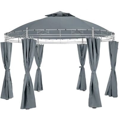 tectake Luxus Pavillon 350 cm Siana - Garten, Camping, Party tectake Luxus Pavillon 350 cm Siana - Garten, Camping, Party