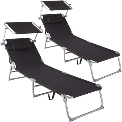 TecTake Modell - Strandstuhl - Schwarz TecTake Modell - Strandstuhl - Schwarz