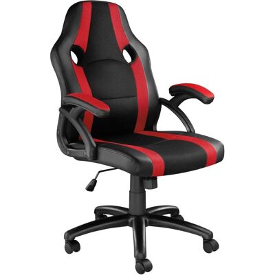 Chaise de bureau TecTake Benny - Noir/Rouge - Chaise ergonomique - Publicité Chaise de bureau TecTake Benny - Noir/Rouge - Chaise ergonomique - Publicité