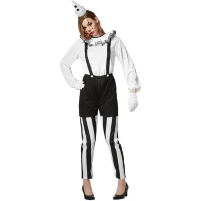 TecTake GmbH Clown Costume - Black & White - S TecTake GmbH Clown Costume - Black & White - S