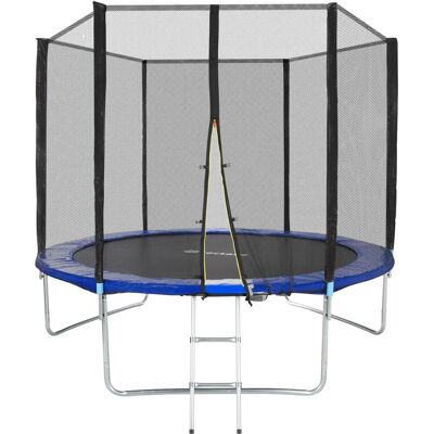 Tectake 403518 Stahltrampolin mit Sicherheitsnetz - 10ft im Garten Tectake 403518 Stahltrampolin mit Sicherheitsnetz - 10ft im Garten