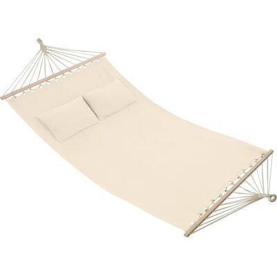 Tectake Hangmat - Dubbel - Beige - Binnen/Buiten Tectake Hangmat - Dubbel - Beige - Binnen/Buiten