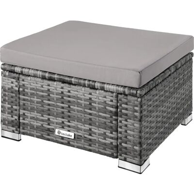tectake Graues Polyrattan Palette - Vielzweck Gartenmöbel tectake Graues Polyrattan Palette - Vielzweck Gartenmöbel