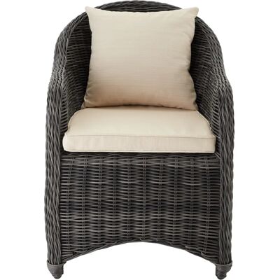 tectake Outdoor Sessel - Grau - Kunstrattan tectake Outdoor Sessel - Grau - Kunstrattan