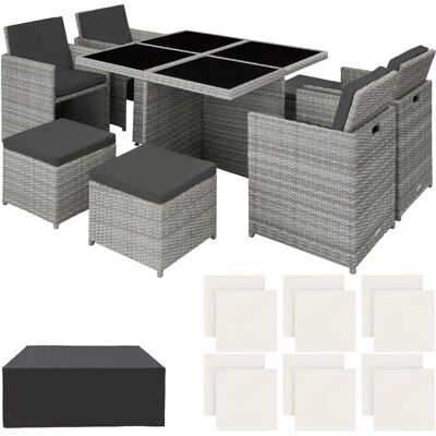 Ensemble de jardin gris clair - Mobilier extérieur moderne - Publicité Ensemble de jardin gris clair - Mobilier extérieur moderne - Publicité