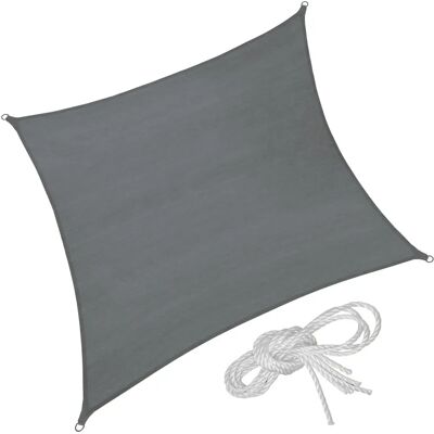Tectake Grey Square Shade Sail - Outdoor Sun Protection Tectake Grey Square Shade Sail - Outdoor Sun Protection