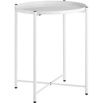 Table d’appoint blanche Chester de tectake - Rustique, Plateau amovible, Stable - Publicité Table d’appoint blanche Chester de tectake - Rustique, Plateau amovible, Stable - Publicité