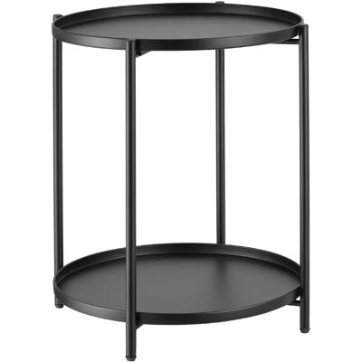 TecTake 404195 Black Side Table - Side Table TecTake 404195 Black Side Table - Side Table
