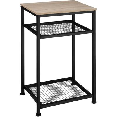 Tectake York Industrial Light Wood Side Table - End Table Tectake York Industrial Light Wood Side Table - End Table