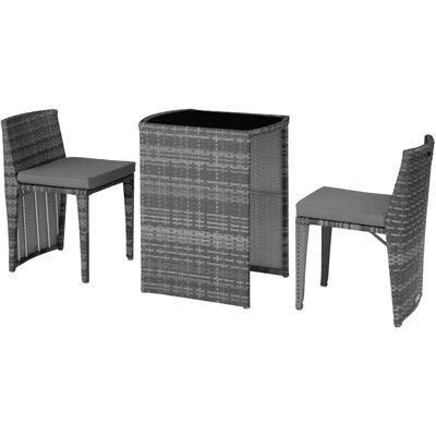 Tectake TT404210 - Bistro Set - Space-Saving Outdoor Furniture Tectake TT404210 - Bistro Set - Space-Saving Outdoor Furniture