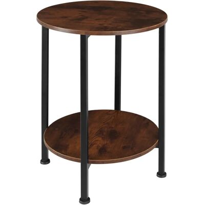 Tectake Table d'appoint Ballina - Bois industriel foncé - Petite table d'appoint industrielle - Publicité Tectake Table d'appoint Ballina - Bois industriel foncé - Petite table d'appoint industrielle - Publicité