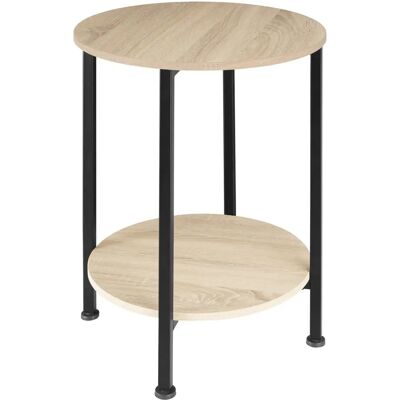 Table de nuit Tectake Ballina - Style industriel, bois clair, MDF - Publicité Table de nuit Tectake Ballina - Style industriel, bois clair, MDF - Publicité