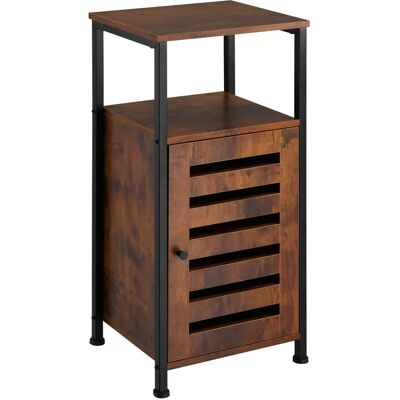 TecTake Table de Nuit Durham Bois Foncé Industriel - Table de nuit/Console - Publicité TecTake Table de Nuit Durham Bois Foncé Industriel - Table de nuit/Console - Publicité