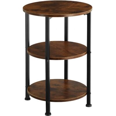 Table d'appoint TecTake 404257 en bois foncé industriel - Table d'appoint - Publicité Table d'appoint TecTake 404257 en bois foncé industriel - Table d'appoint - Publicité