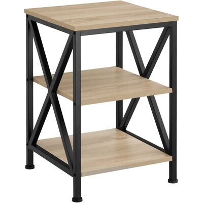 Tectake Table d’appoint Nottingham en Bois Industriel - Publicité Tectake Table d’appoint Nottingham en Bois Industriel - Publicité