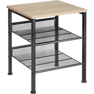 Tectake Table d’appoint Lincoln - Bois industriel clair - Publicité Tectake Table d’appoint Lincoln - Bois industriel clair - Publicité
