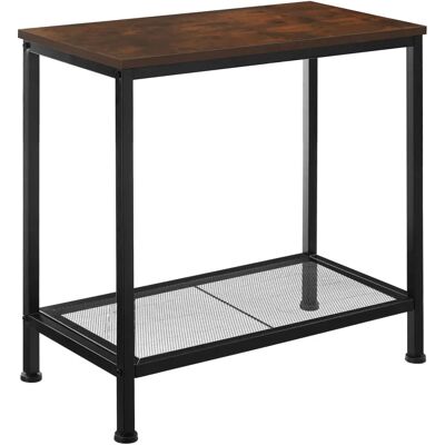 Table d'appoint Filton en bois foncé industriel - Table d'appoint - Publicité Table d'appoint Filton en bois foncé industriel - Table d'appoint - Publicité