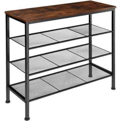 TecTake 404293 Organisateur de chaussures - Bois industriel foncé - Publicité TecTake 404293 Organisateur de chaussures - Bois industriel foncé - Publicité
