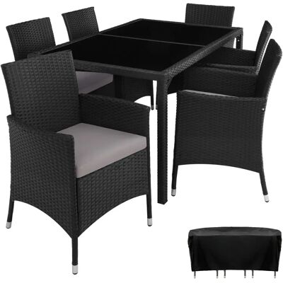 TecTake Gartengarnitur - Haltbares Synthetisches Rattan - Garten TecTake Gartengarnitur - Haltbares Synthetisches Rattan - Garten