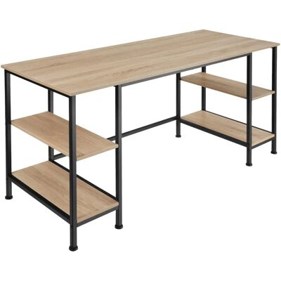 Tectake Stoke Schreibtisch - Industrie helles Holz - Home Office Tectake Stoke Schreibtisch - Industrie helles Holz - Home Office