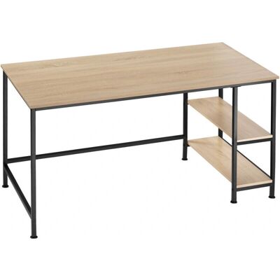 Bureau informatique industriel en chêne clair Tectake - 120x60x75,5cm - Publicité Bureau informatique industriel en chêne clair Tectake - 120x60x75,5cm - Publicité