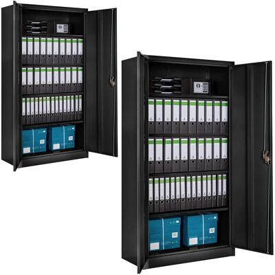 Archivo de acero Tectake 404480 - 5 estantes - Negro Archivo de acero Tectake 404480 - 5 estantes - Negro