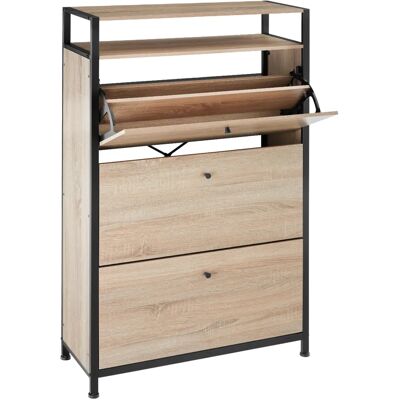 TecTake 404540 Schuhorganizer - Industrieller Eichen Sonoma Stil TecTake 404540 Schuhorganizer - Industrieller Eichen Sonoma Stil