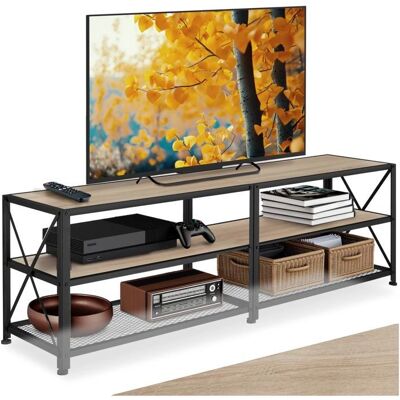 Tectake Oak Sonoma Industrial 161cm TV Stand Tectake Oak Sonoma Industrial 161cm TV Stand